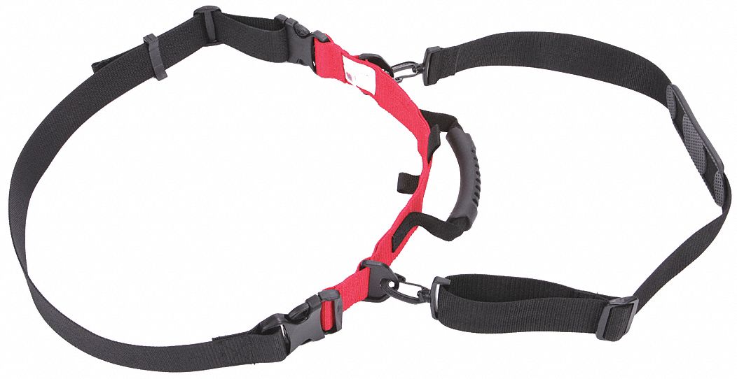 Turnout Gear Strap Red/Black 50 L
