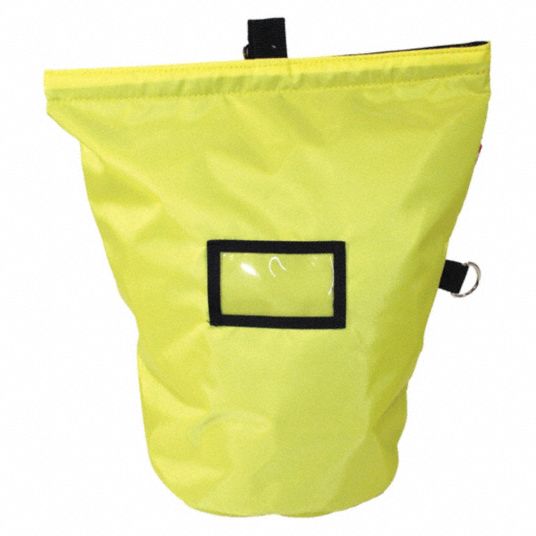 R&B FABRICATIONS Yellow Mask Bag, Nylon, Includes Hook-and-Loop Closure ...