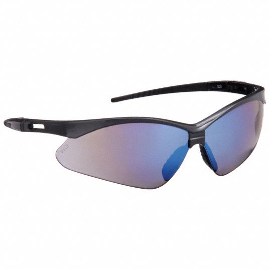 Jackson Nemesis Safety Glasses - Blue Mirror Lens / Black Frame