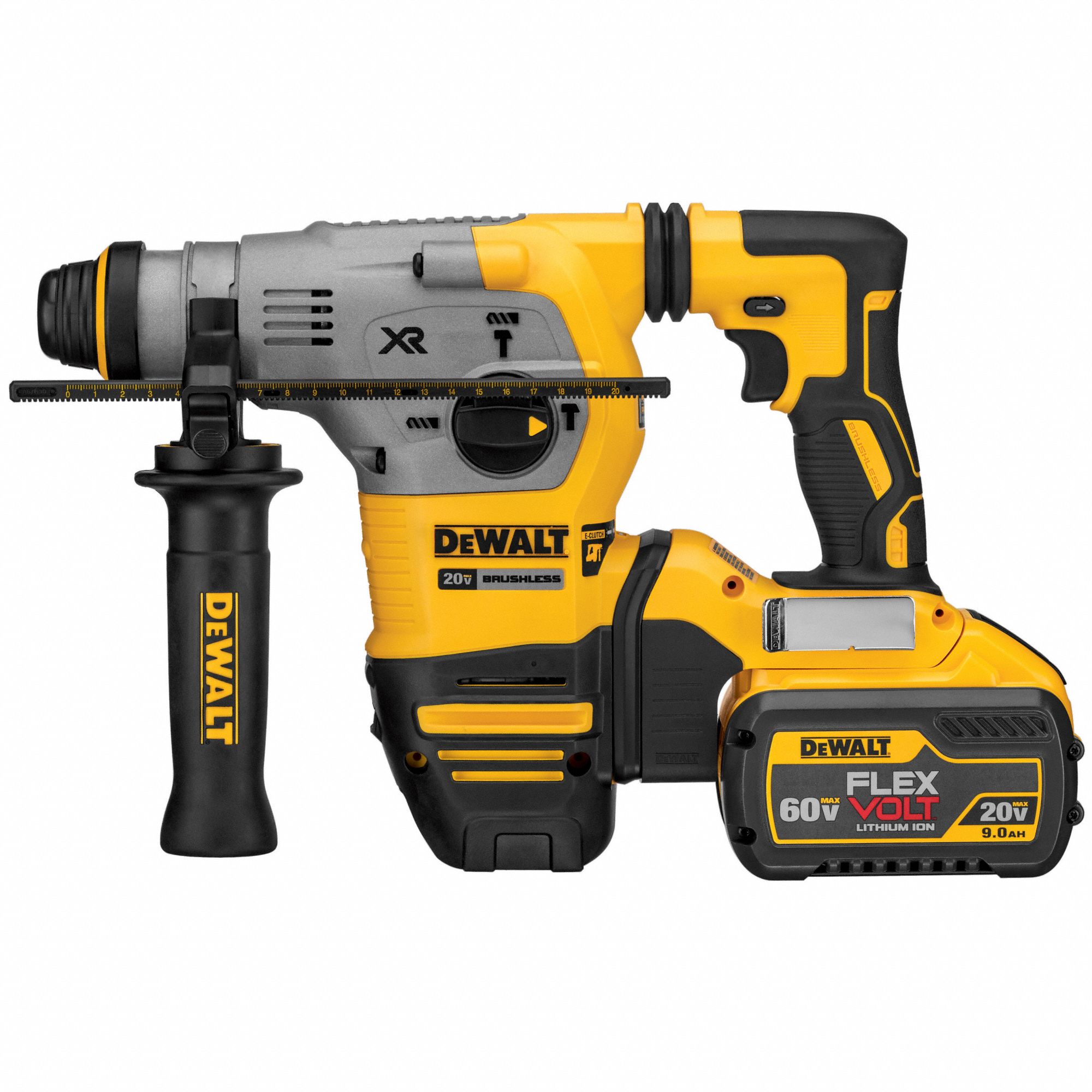 DEWALT Cordless Rotary Hammer: Pistol-Grip, 20V DC, SDS-Plus, 1/2 In ...