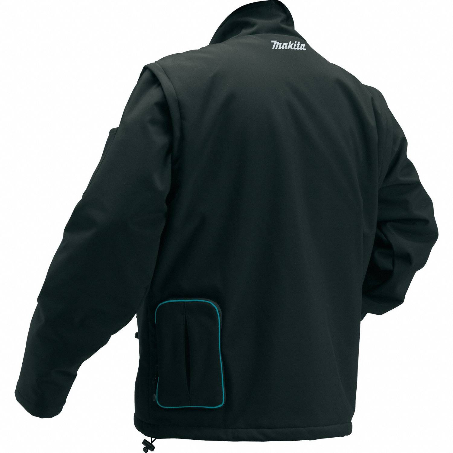 MAKITA Men's Black Heated Jacket, Size M, Battery Included No