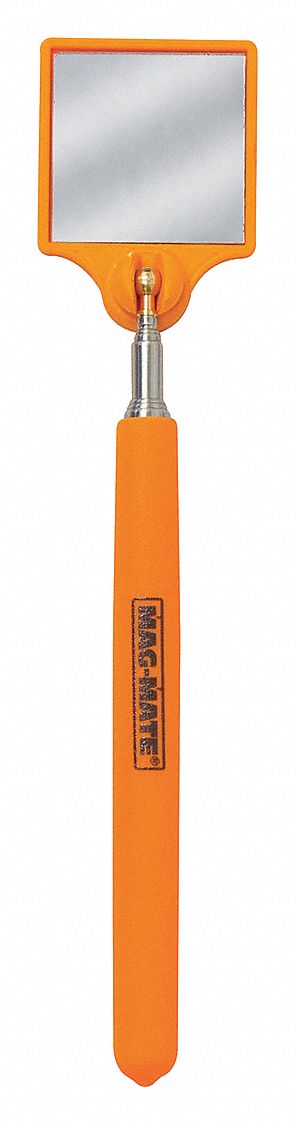 INSPECTION MIRROR, 2 IN L X 2 IN W MIRROR SIZE, ACRYLIC MATERIAL, SQUARE SHAPE