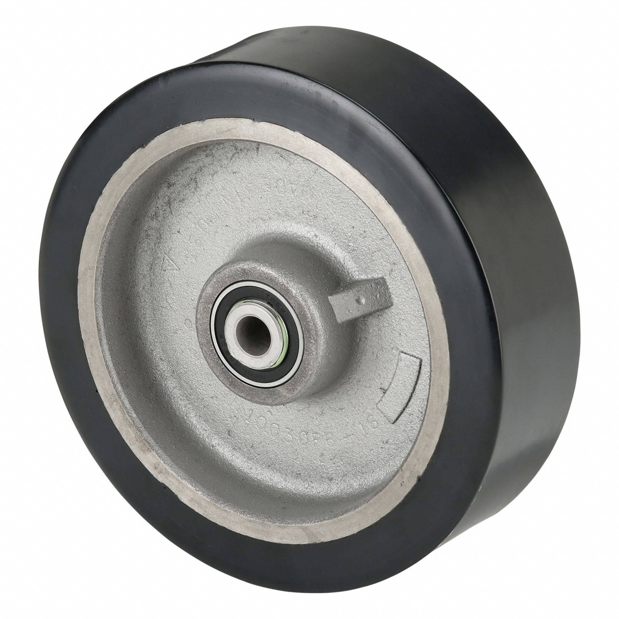 Caster Wheel: 10 in Wheel Dia., 3 in Wheel Wd, Polyurethane, 3, 900 lb Load Rating