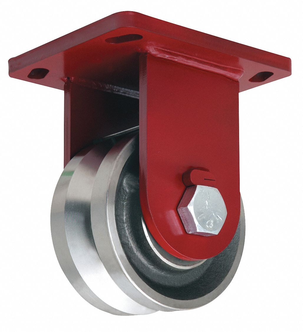 Hamilton V Groove Track Wheel Plate Caster Rigid 4500 Lb 6 In Wheel Dia 52yu12 R Epsd 63fvh Grainger