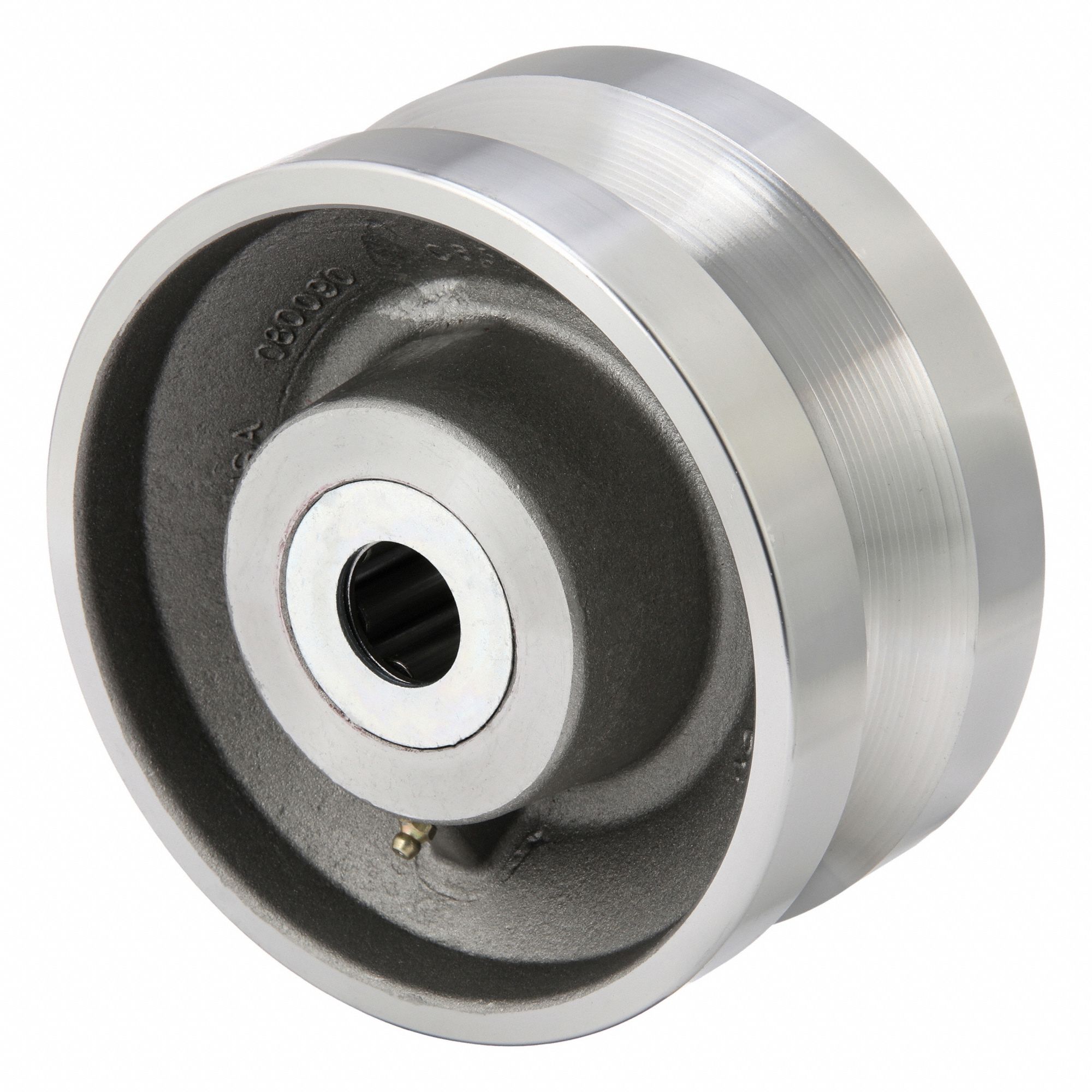 V-Groove Track Wheel: 8 in Wheel Dia., 4 in Wheel Wd, 6500 lb