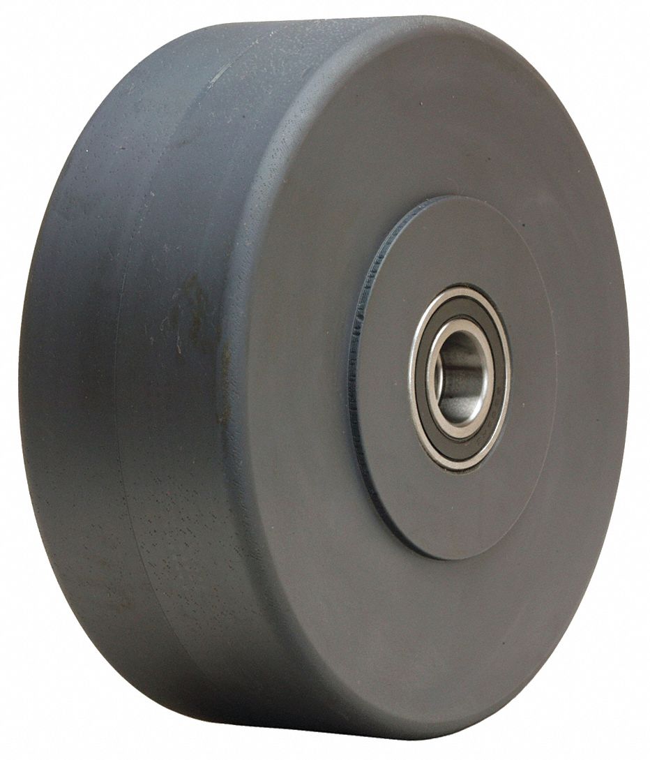 Caster Wheel, 10"dia, 8, 200 lb, Black