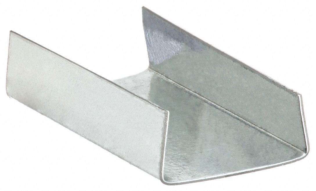 STRAPPING SEAL, FITS ⅝ IN STRAP W, 1¼ IN SEAL L, FLAT, REGULAR DUTY SEALS, 200 PK