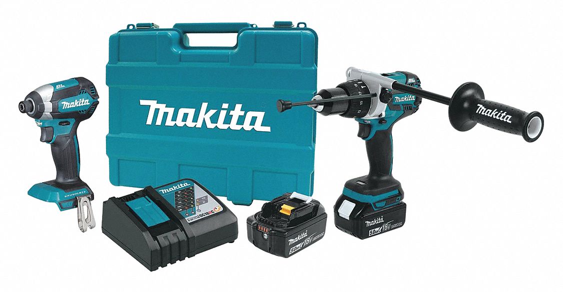 MAKITA 18V LXT Brushless, Cordless Combination Kit, 18V DC Voltage