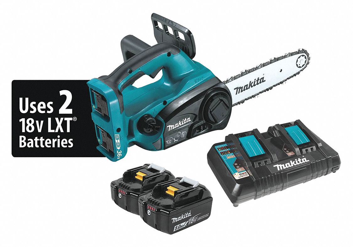 MAKITA 12 in, 18 V, Battery Powered, Cordless Chain Saw, Battery