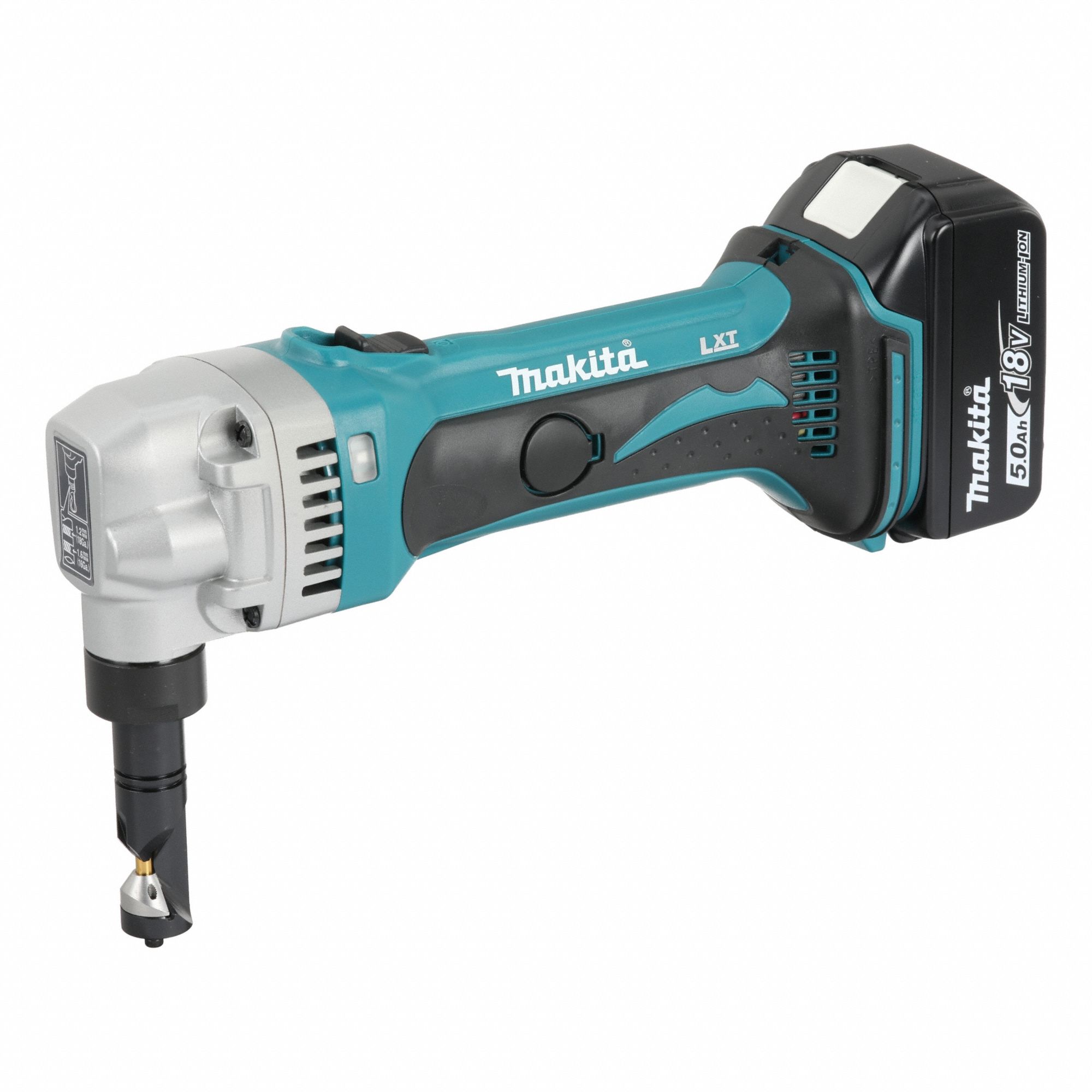 Nibbler: 18V DC, 16 ga Capacity (Steel), 18 ga Capacity (Stainless Steel), (2) 5.0 Ah, LXT®