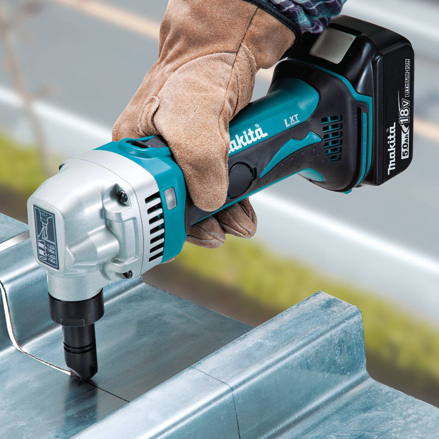 MAKITA Cordless Nibbler, 18V, 18 ga. SS Capacity 52YW75XNJ01T Grainger