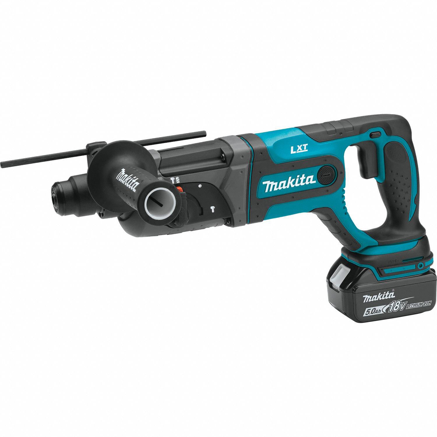 MAKITA Cordless Rotary Hammer Kit DHandle, 18V DC, SDSPlus, 7/8 in