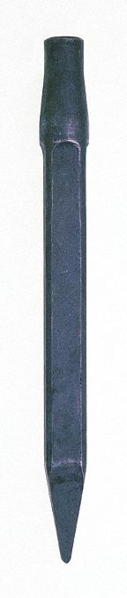 Chisel: 0.89 in Shank Size, Square, Round, 1 in Chisel Tip Wd, 455 mm Overall Lg
