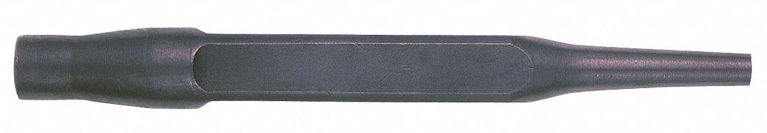 Chisel: 0.89 in Shank Size, Square, Round, 3/4 in Chisel Tip Wd, 241 mm Overall Lg