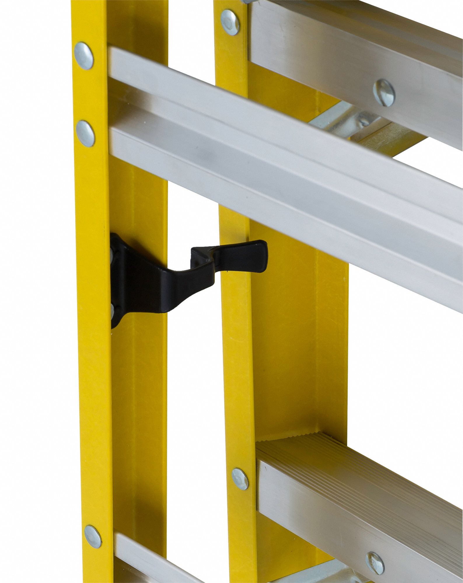 LOUISVILLE Stepladder: 8 ft Ladder Ht, 7 Steps, 375 lb Load Capacity