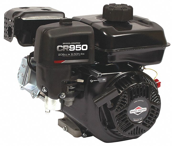 Gasoline Engine: Series CR950 Series, 9.5 lb-ft Gross Torque, Horizontal, Keyway