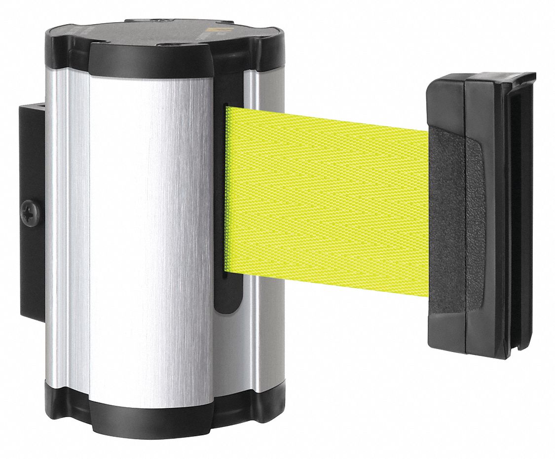 Retractable Belt Barrier, Brushed Nickel