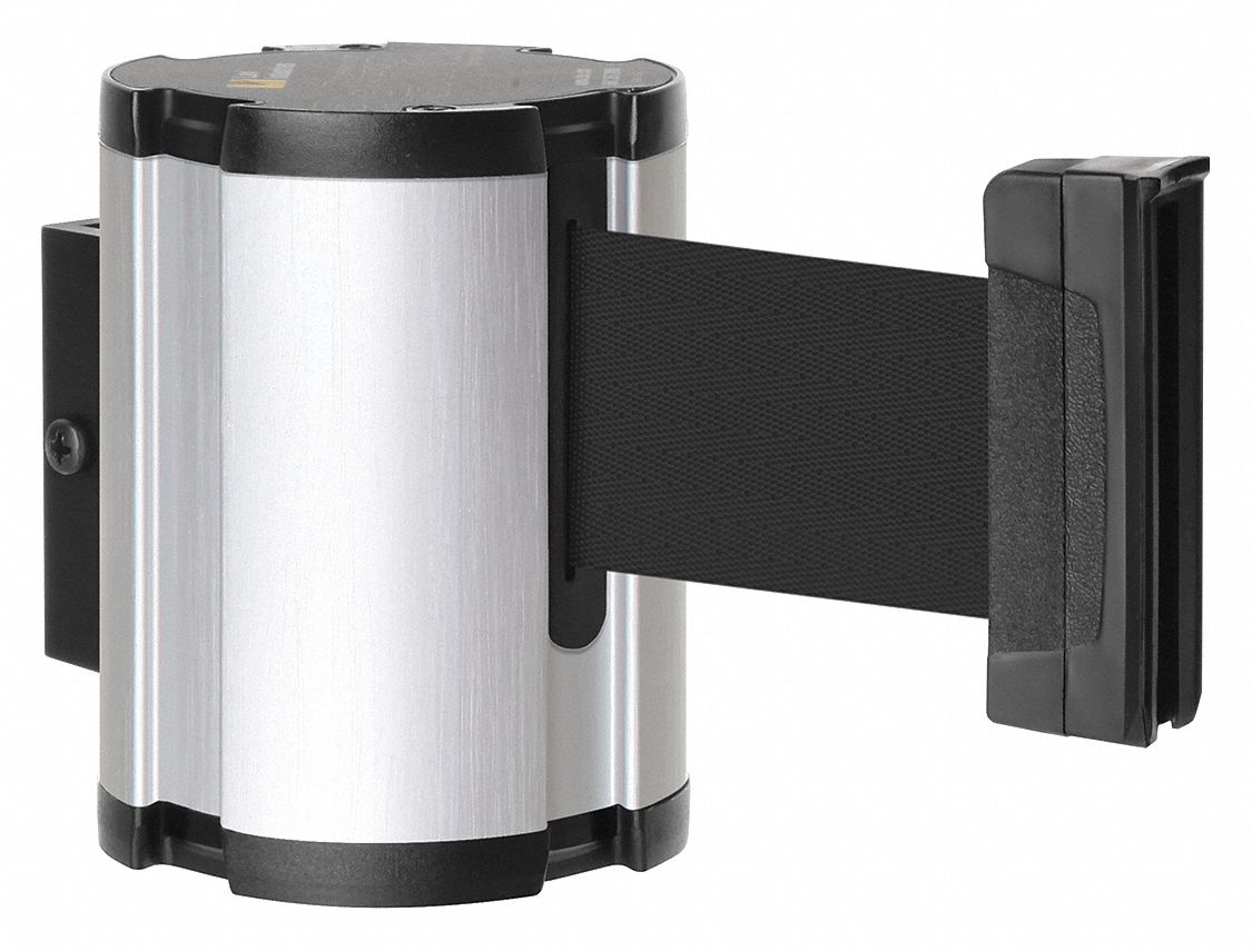 Retractable Belt Barrier, Brushed Nickel