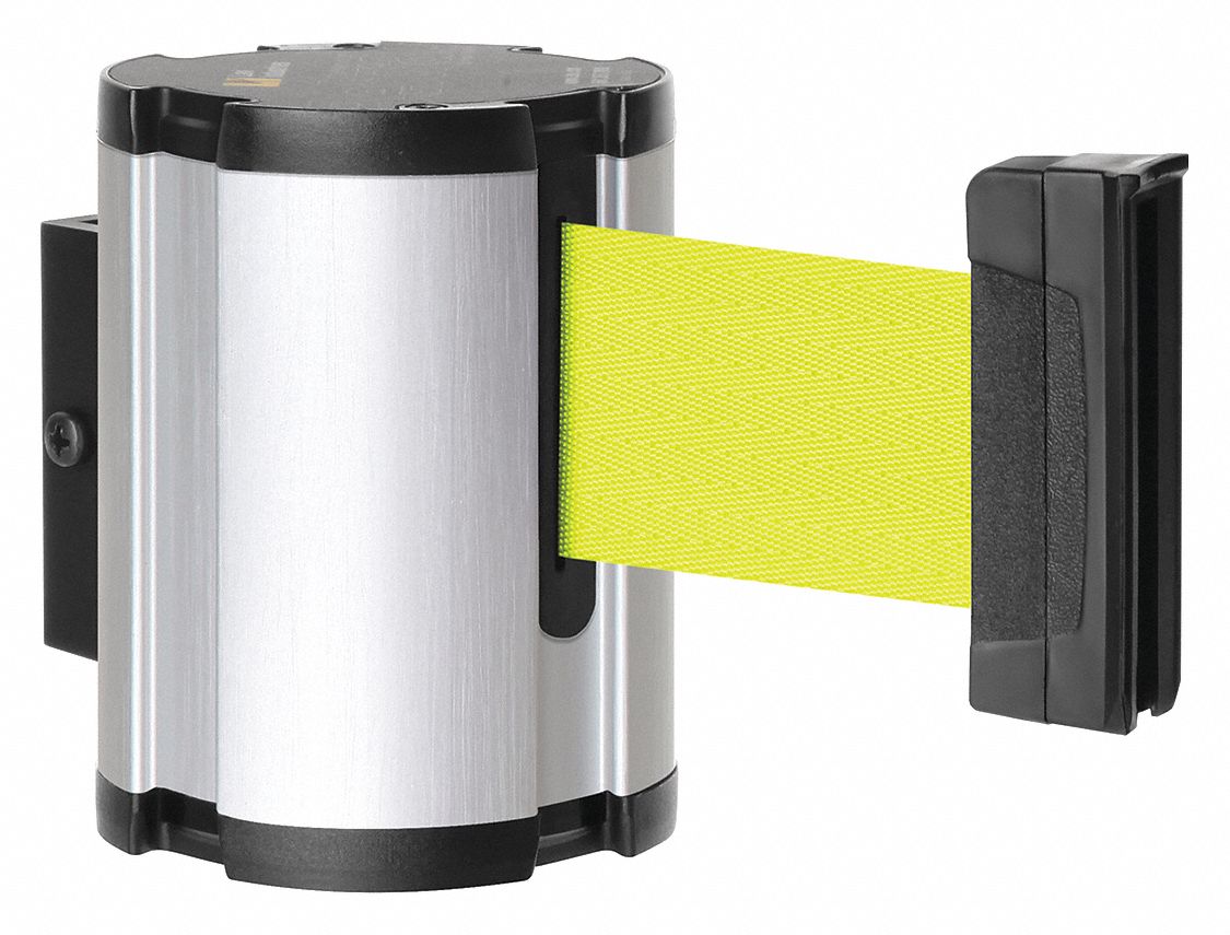 Retractable Belt Barrier, Brushed Nickel