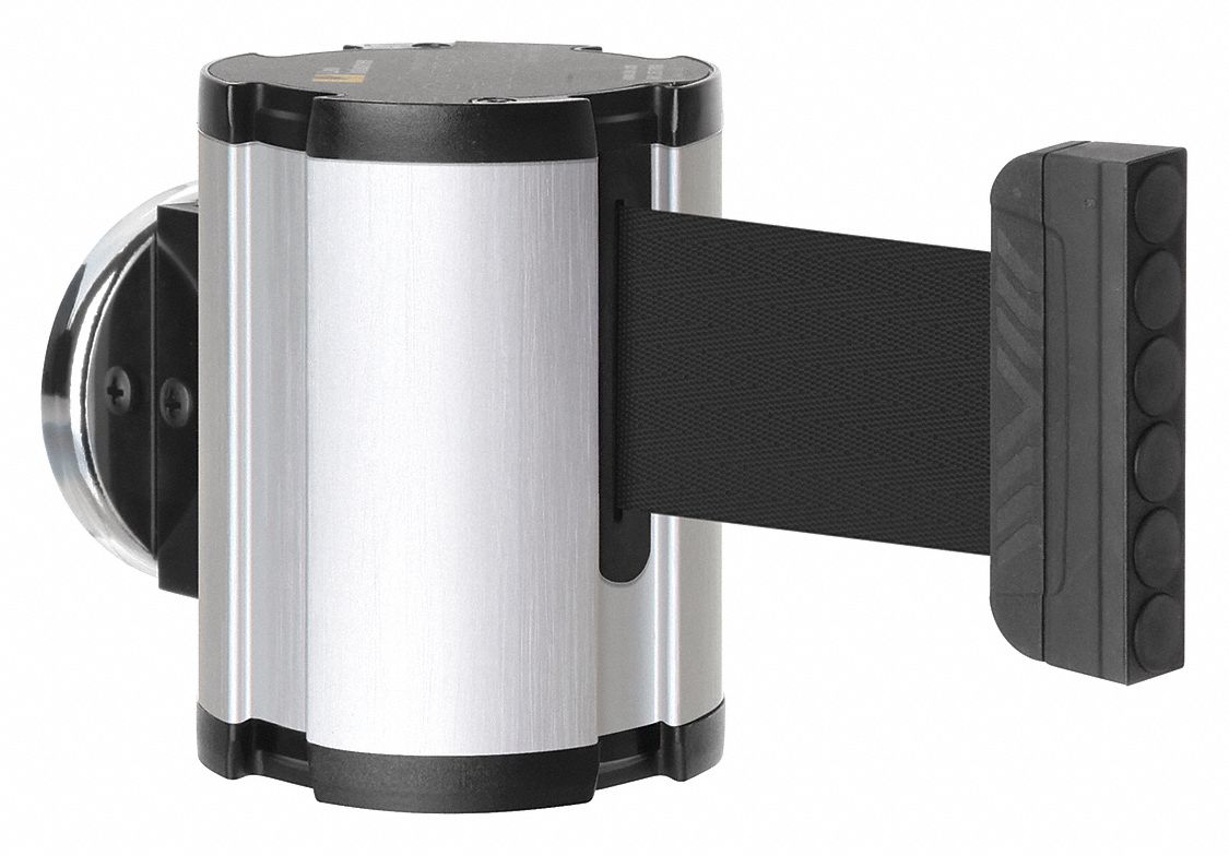 Retractable Belt Barrier, Brushed Nickel