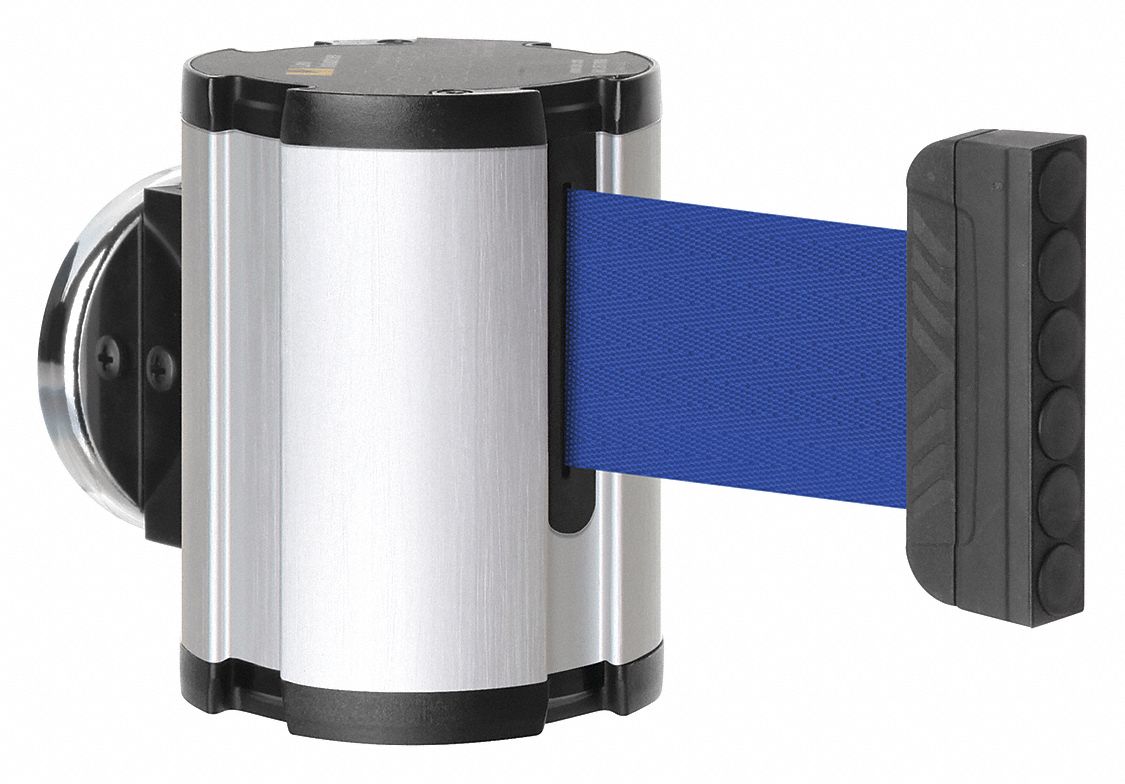 Retractable Belt Barrier, Brushed Nickel