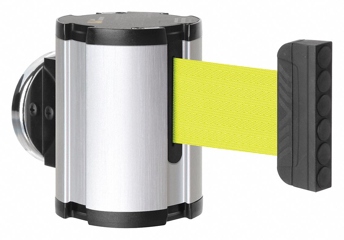 Retractable Belt Barrier, Brushed Nickel