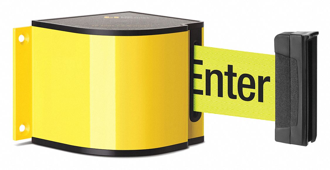 Retractable Belt Barrier, Powder Coated