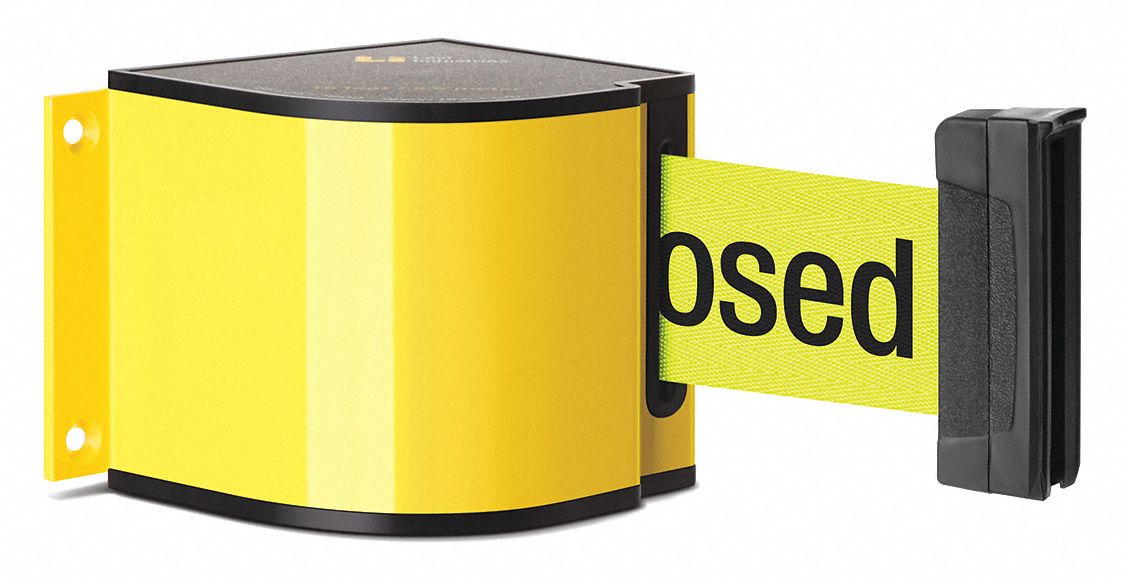 Retractable Belt Barrier, Powder Coated