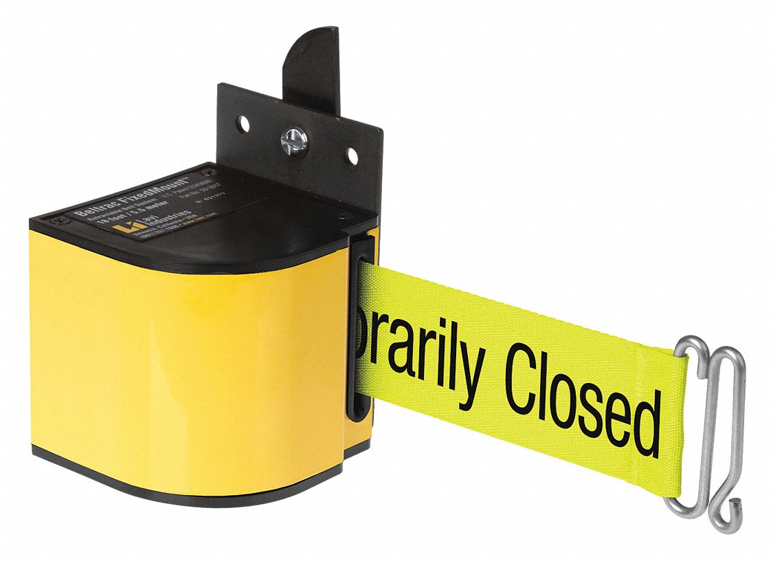 Retractable Belt Barrier, Powder Coated