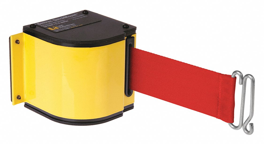 Retractable Belt Barrier, Powder Coated
