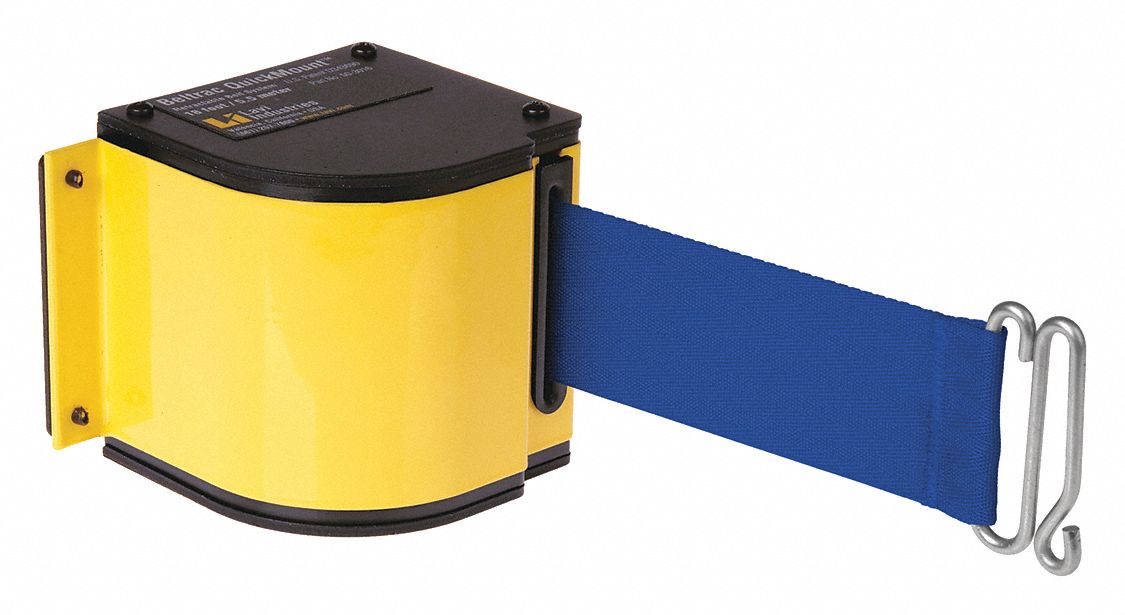 Retractable Belt Barrier, Powder Coated