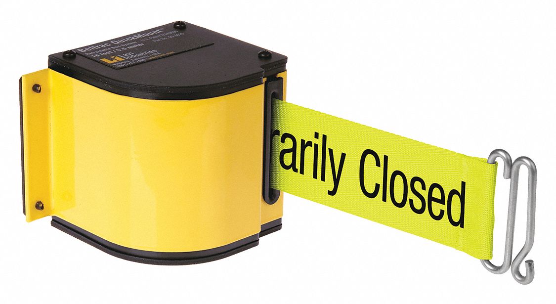 Retractable Belt Barrier, Powder Coated