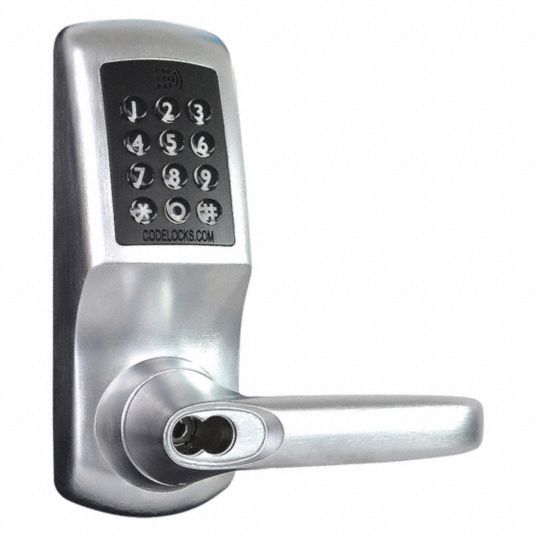 CODELOCKS, Classroom/ Storeroom, Keypad and Proximity Card, Electronic Keyless Lock 52YZ62