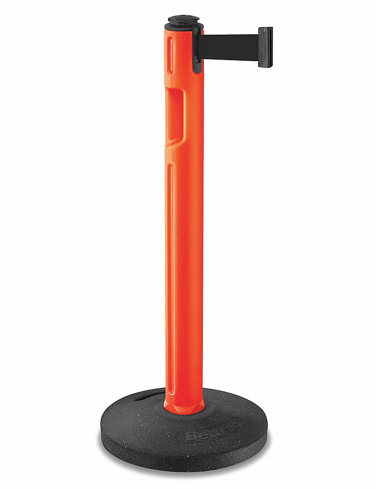 Barrier Post, 38-1/4" H, Orange
