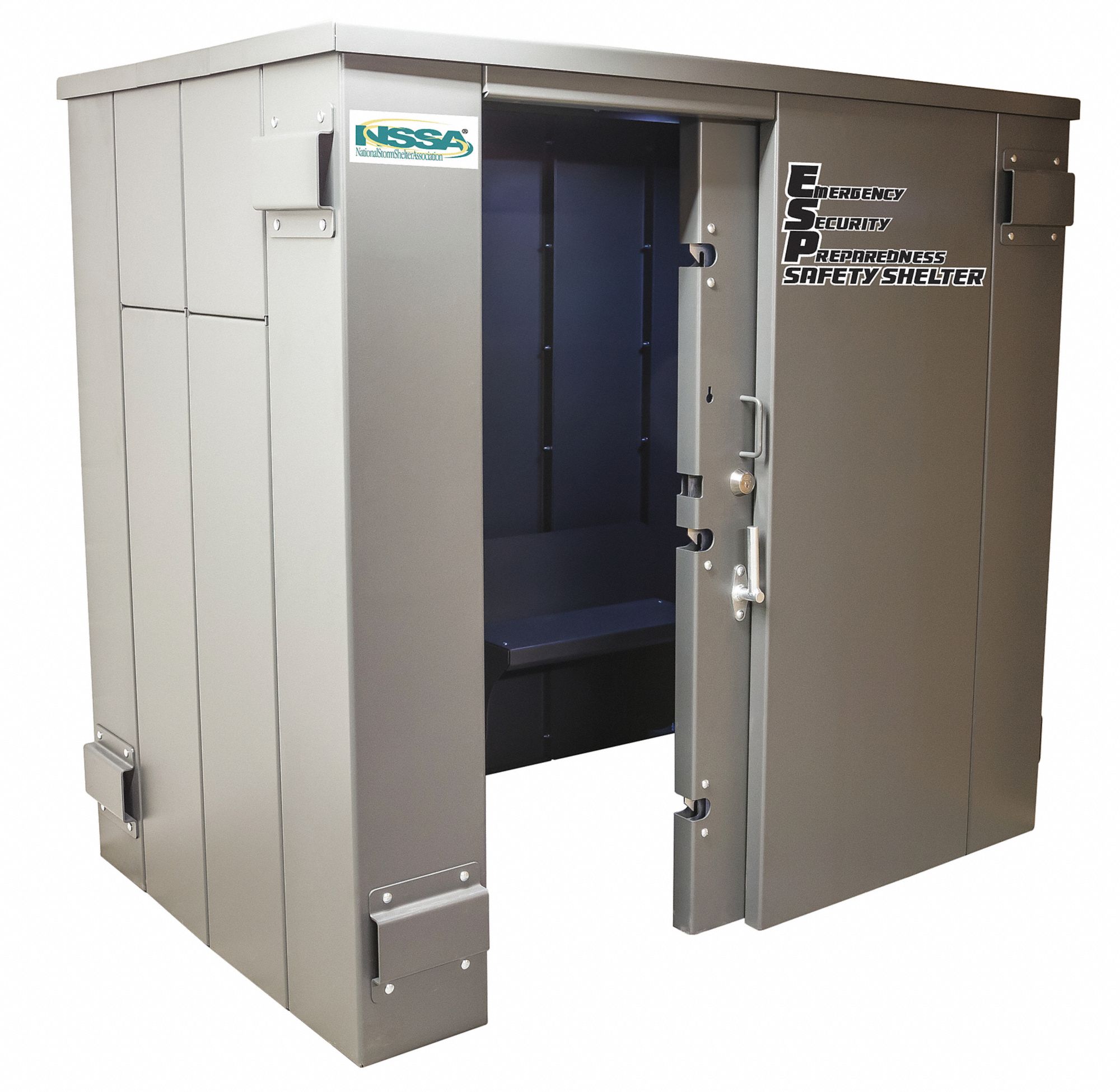 Tornado Safe Room and Shelter: (25) People, 3,500 lb Wt, 53 Bolt Down Locations