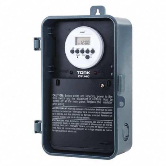 TORK Electronic Timer, 7 Days, Number of Channels 1, DPDT, 120 to 277V
