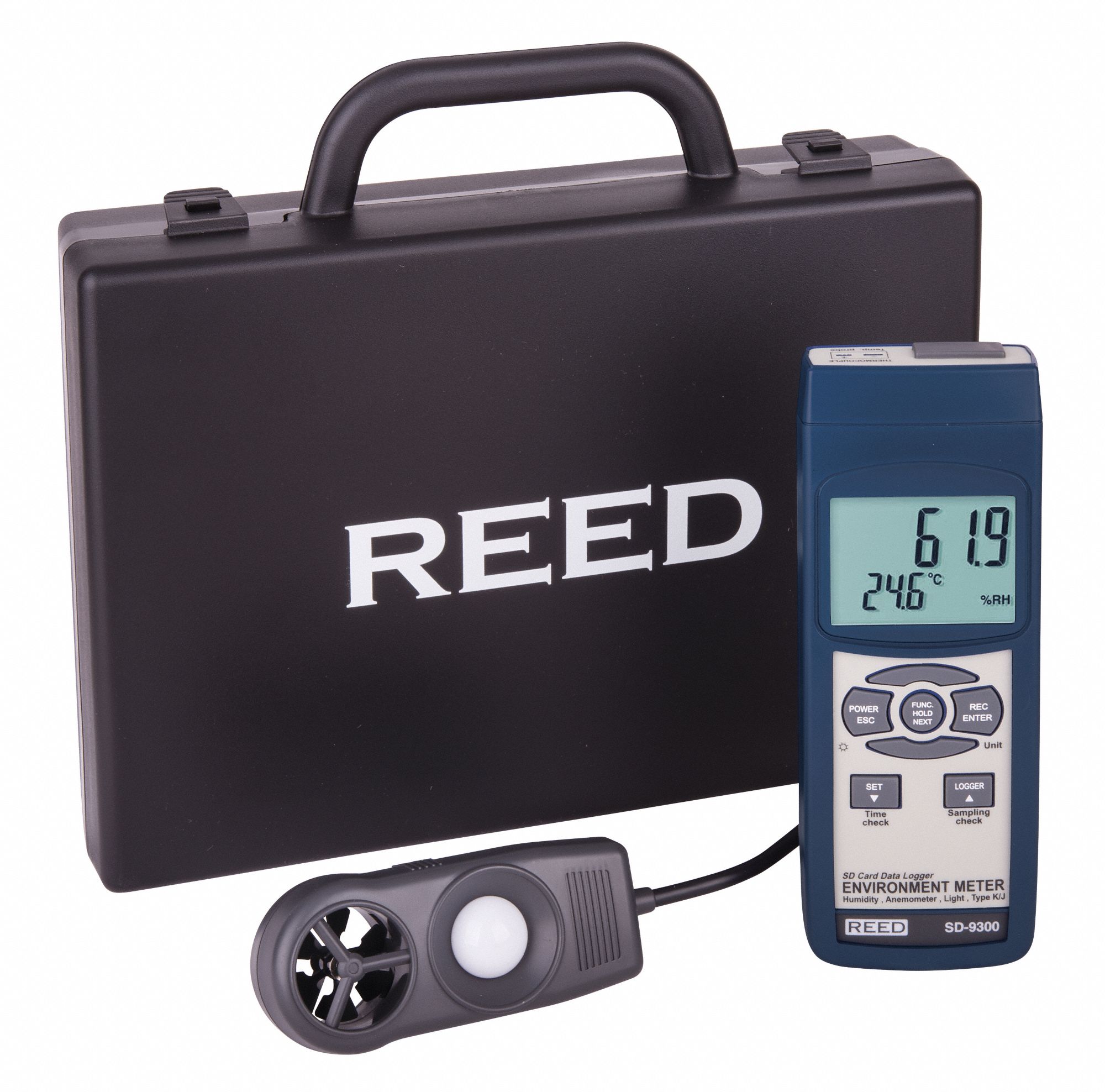 REED INSTRUMENTS Environmental Meter, 32° to 122°F Temp