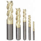END MILL SET, 3 FLUTES, 5 PIECES, ⅛ IN SMALLEST MILL DIAMETER, ZRN FINISH