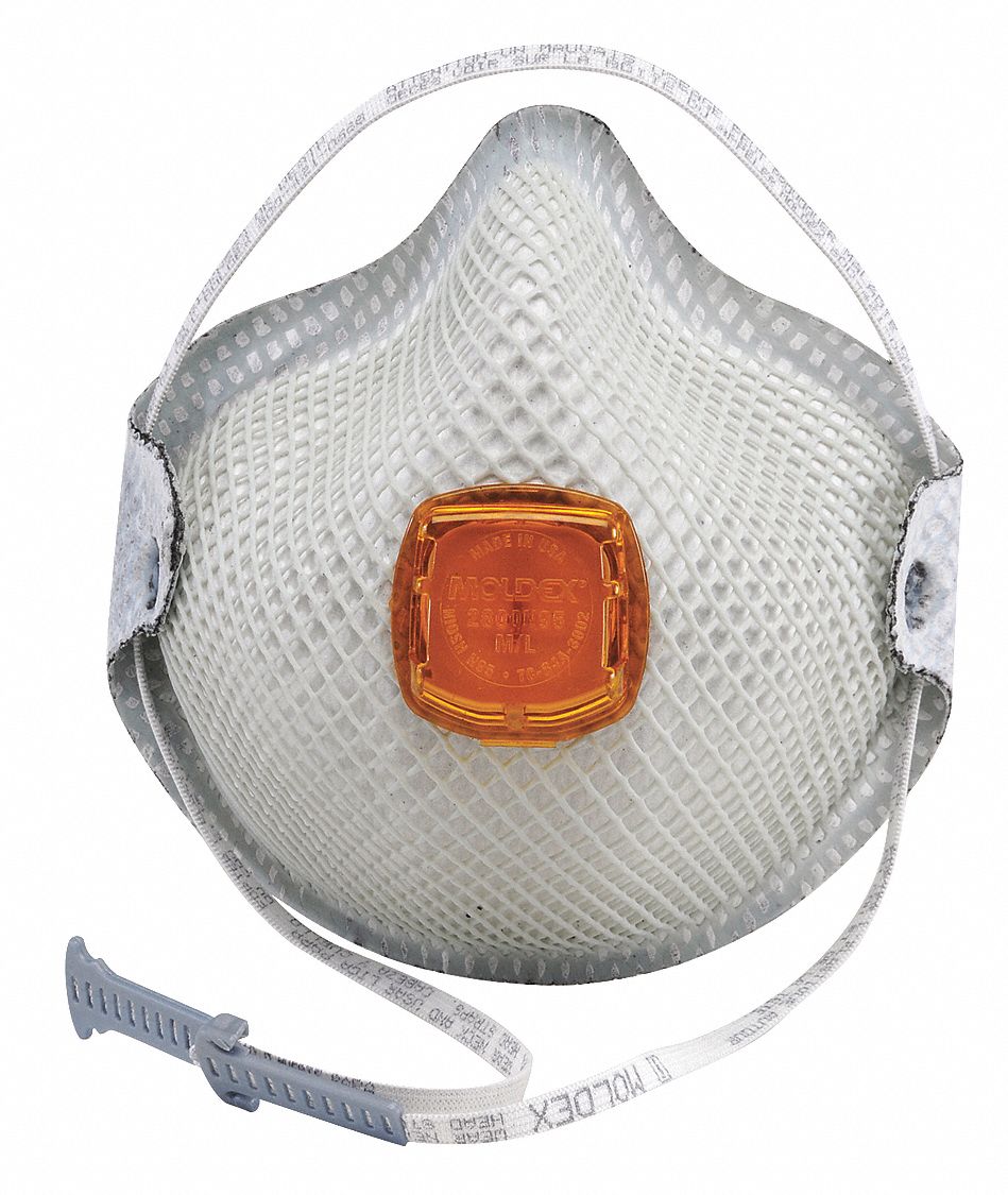 RESPIRATEUR JETABLE,BLANC,MOULE,PK2