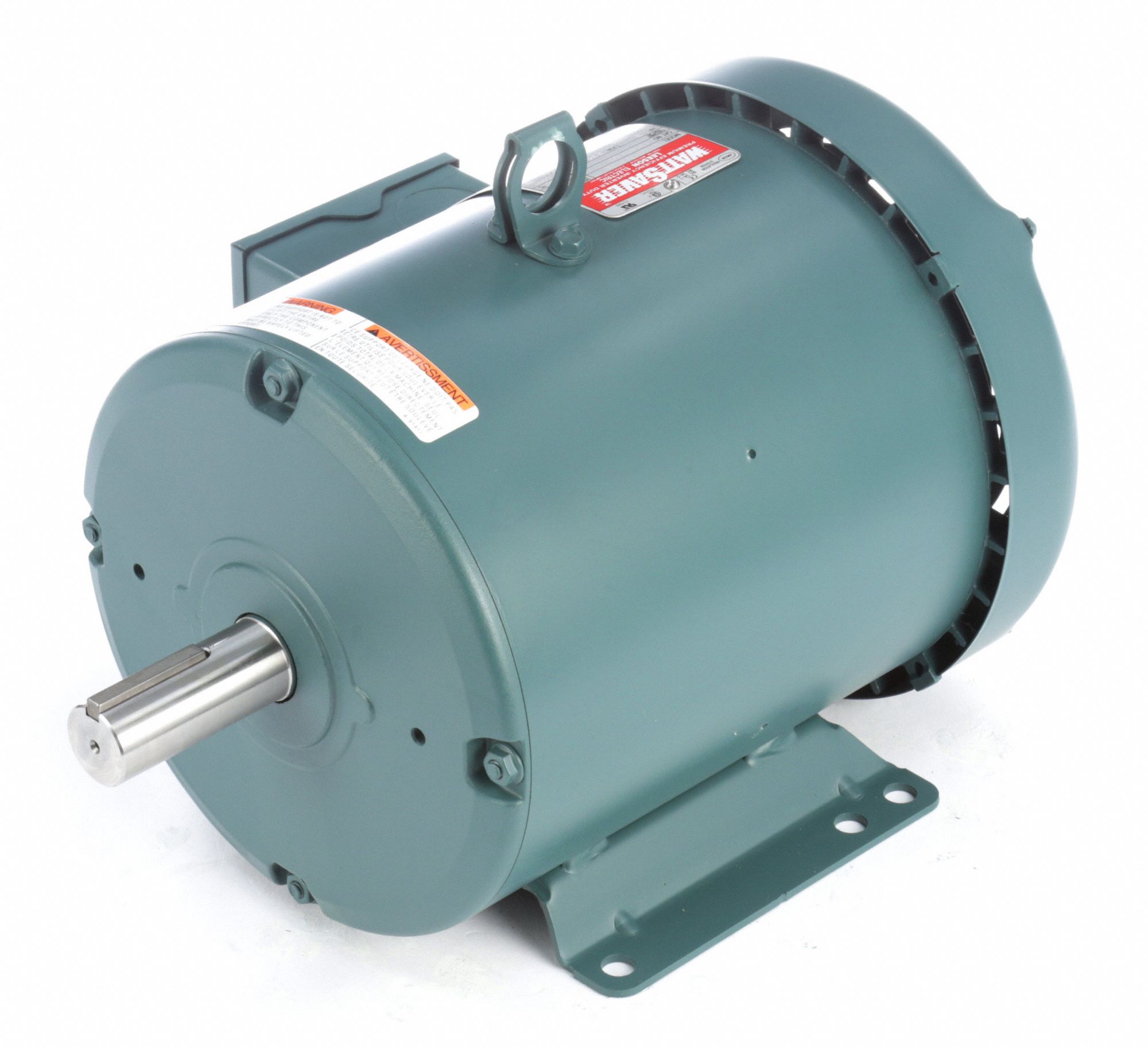 LEESON Air Compressor Motor, 3 HP, 3Phase, Nameplate RPM 1,760
