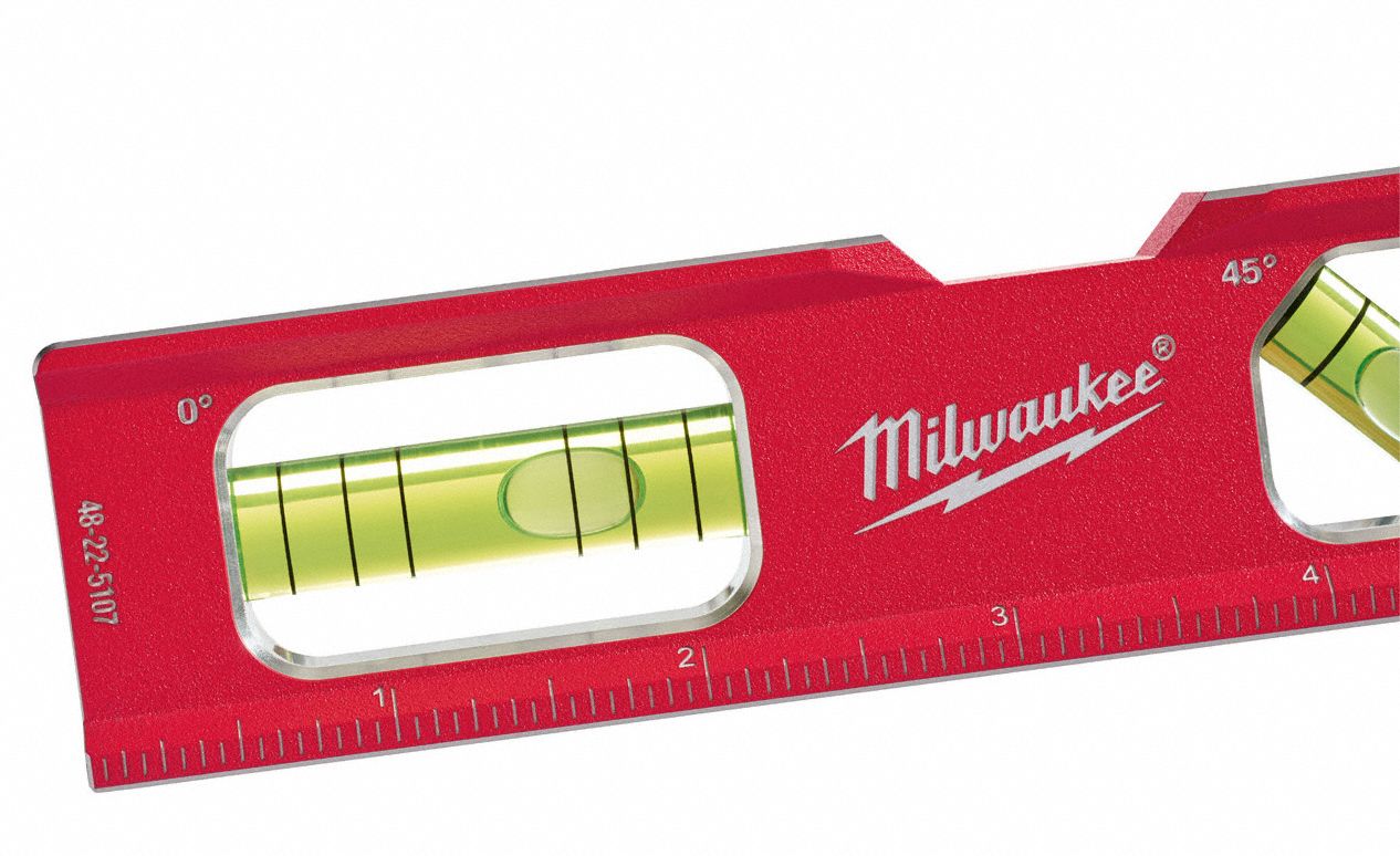 MILWAUKEE Aluminum Torpedo Level, 7 in Length, Top Read Yes