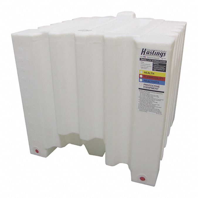 GRAINGER APPROVED 120 gal Liquid Storage Tank, White 52ZW36T0120