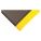 ANTIFATIGUE RUNNER, RIBBED, 3 X 12 FT, ⅜ IN THICK, BLACK/YELLOW BORDER, PVC FOAM