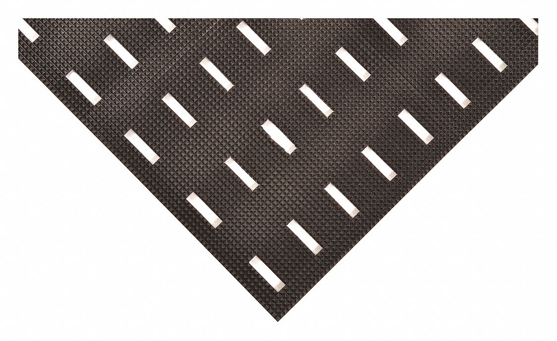 Drainage Mat 5 ft L 3 ft W Black