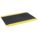 ANTIFATIGUE MAT, DIAMOND PLATE, 3 X 5 FT, 9/16 IN THICK, BLACK/YELLOW BORDER, BEVELED