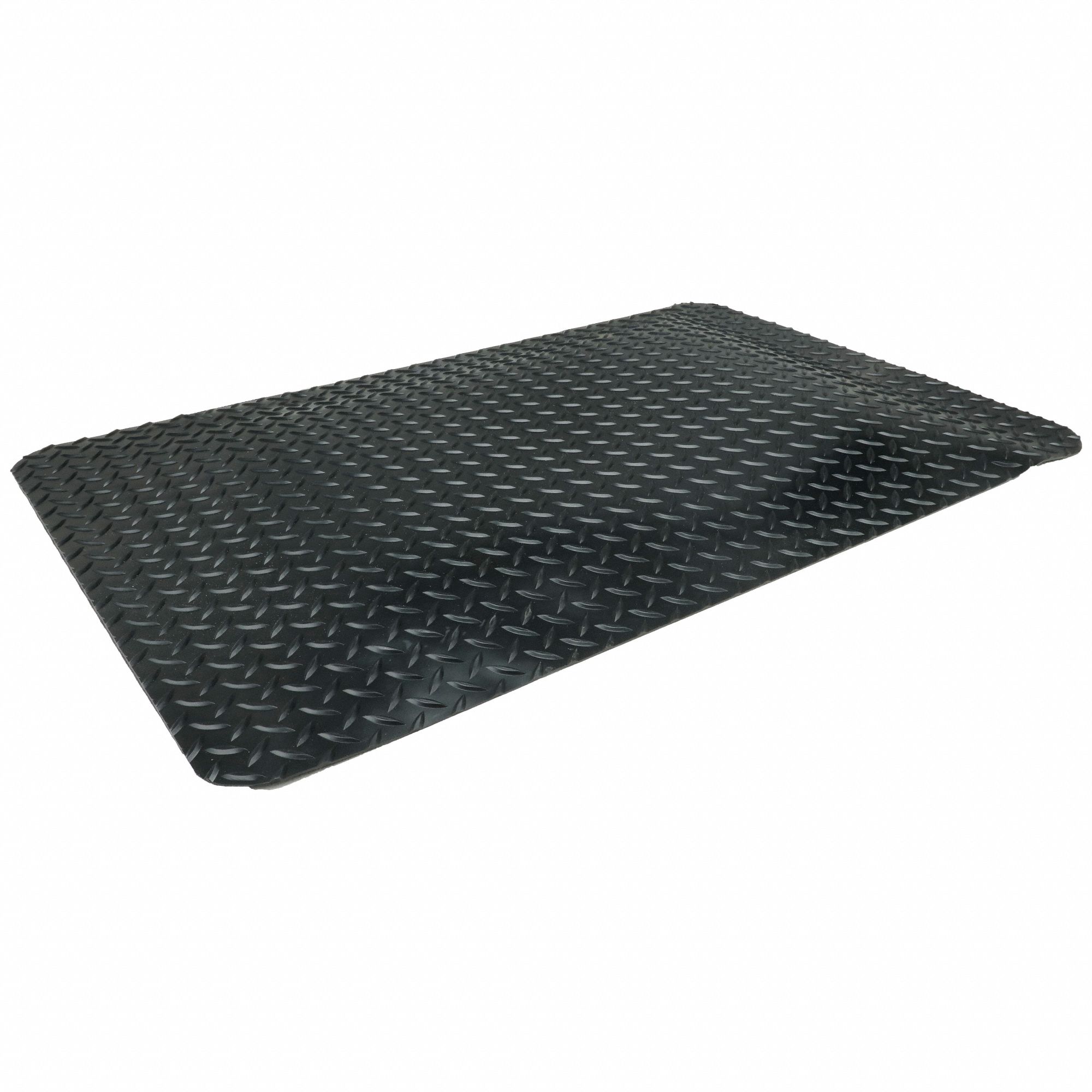 TAPIS ANTIFATIGUE, NON ANTIMICROBIEN, NOIR, ÉPAISSEUR 1 PO, MOUSSE PVC/VINYLE, 3 X 2 PI, BISEAUTÉ, RECTANGLE