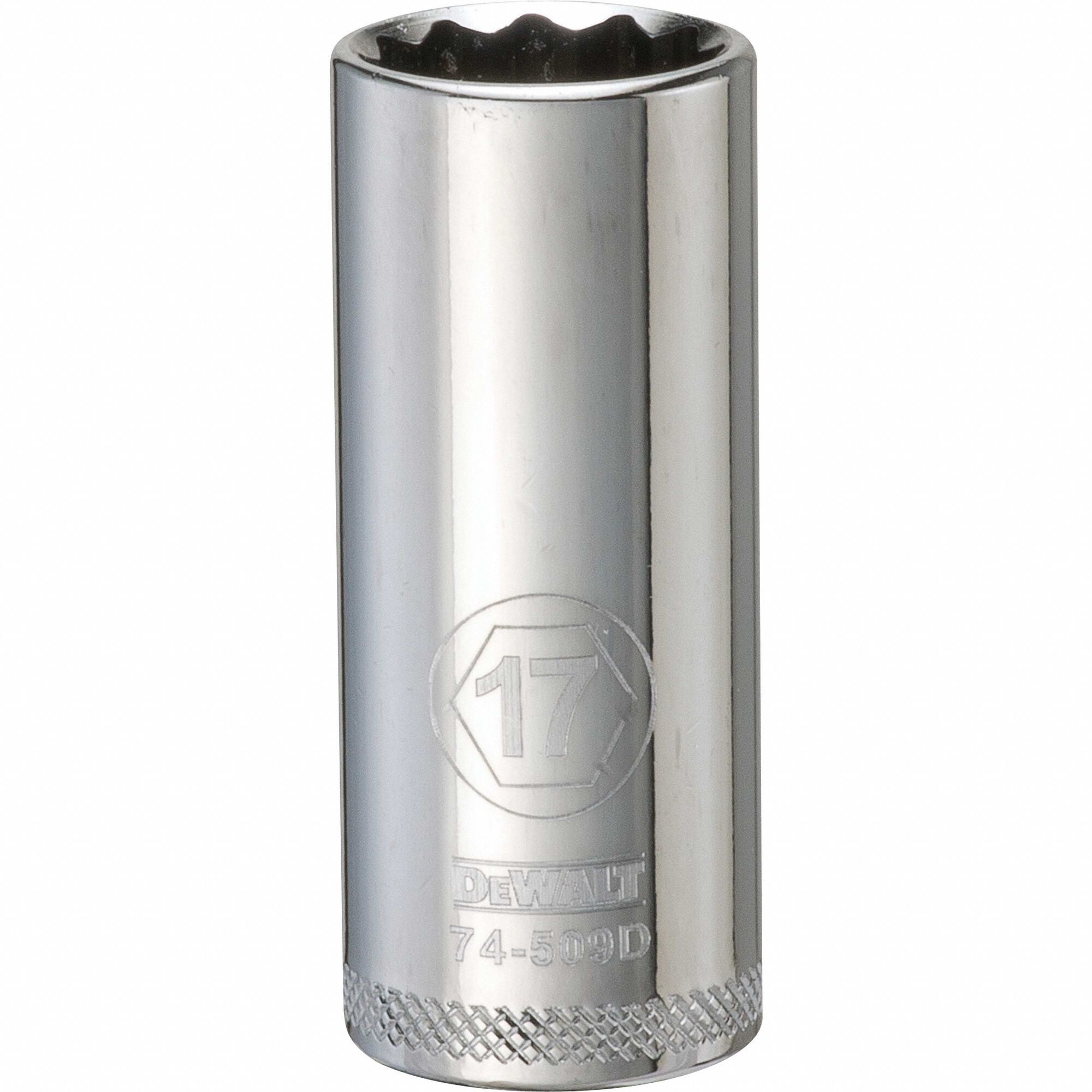 Deep Socket 12 Pt 3/8in 17 mm