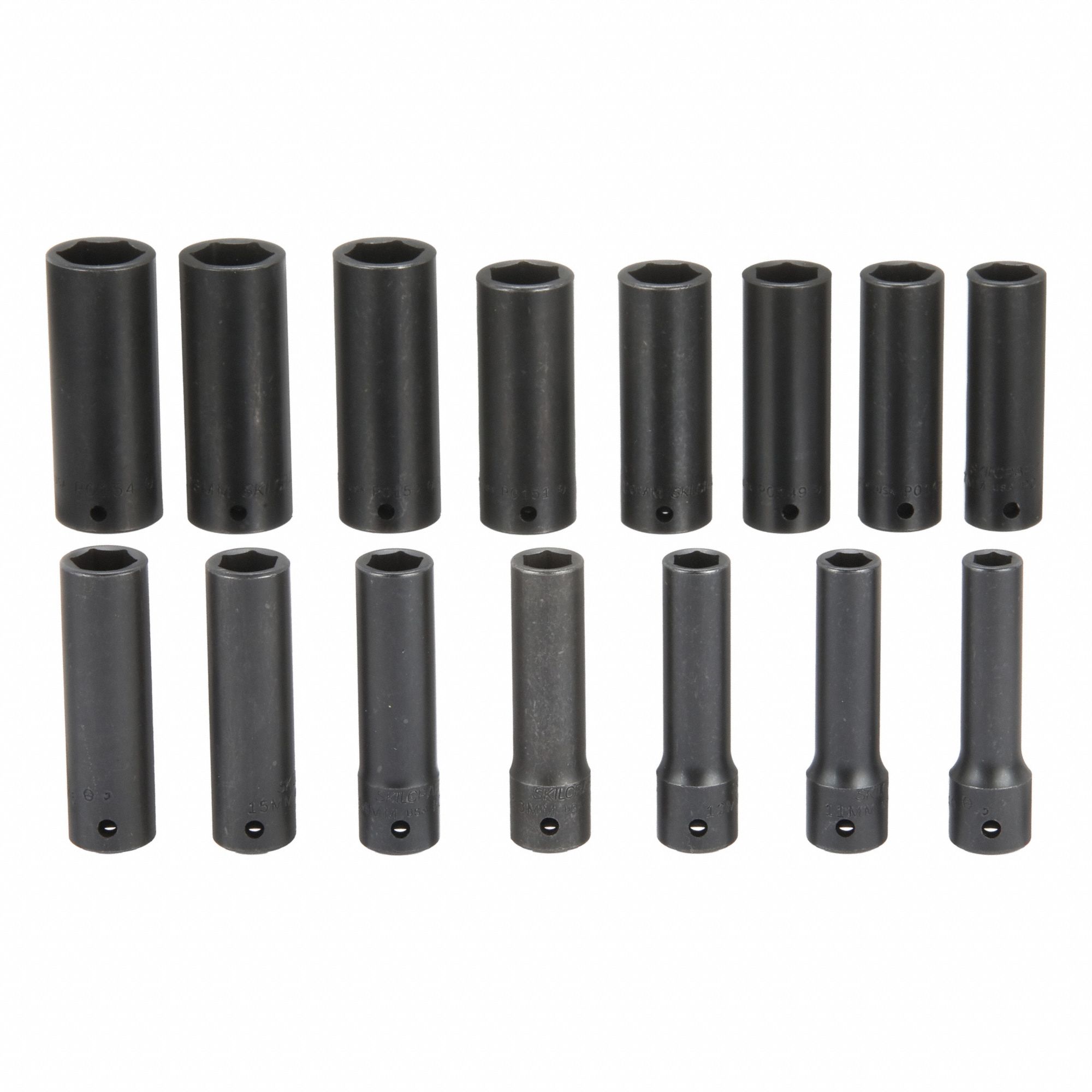 Impact Socket Set: 1/2 in Drive Size, Small Set (0-50 pieces) Set Size, 15 Pieces