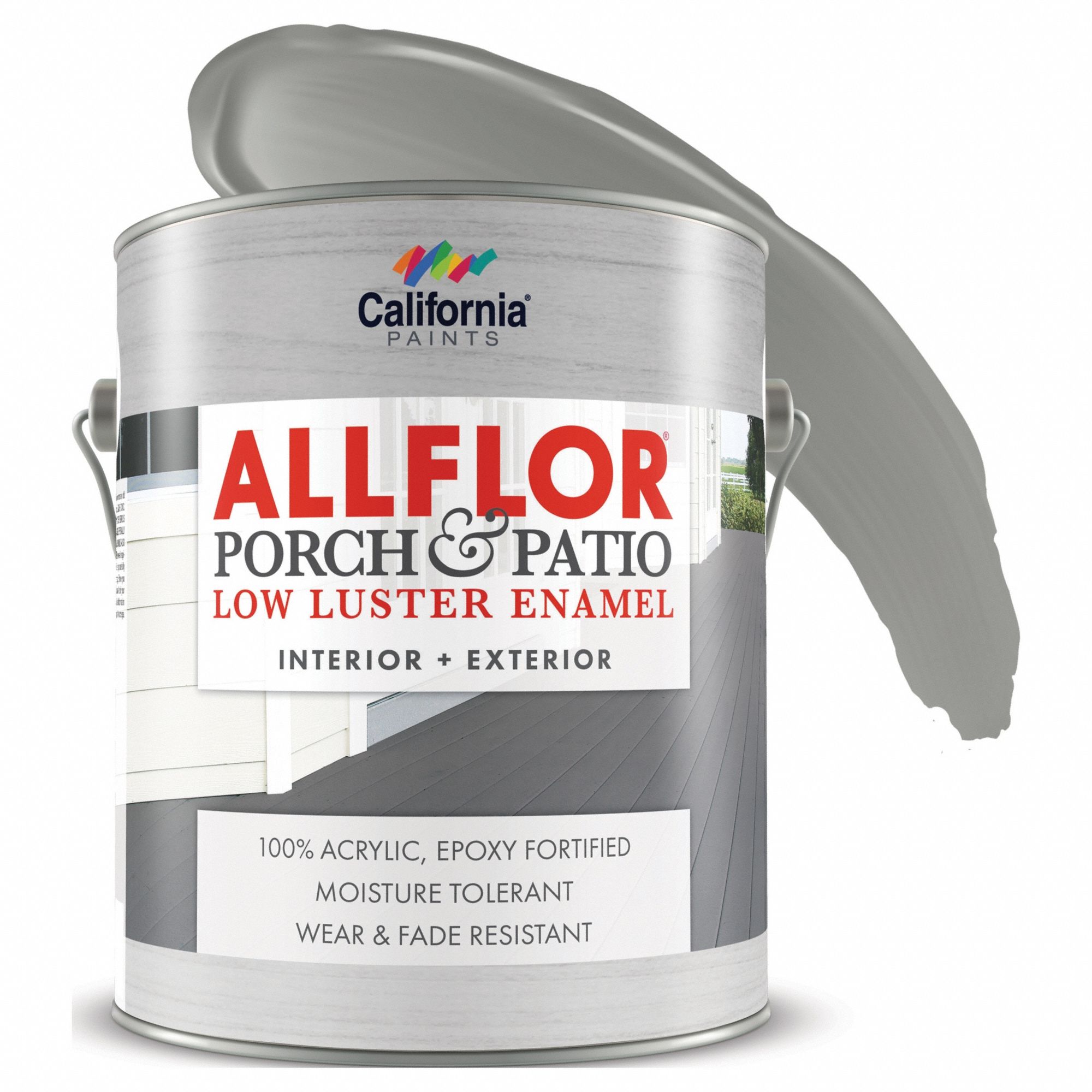 CALIFORNIA PAINTS, Paint, Water, Allflor Porch and Floor Enamel