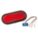 STOP/TURN/TAIL LIGHT, INCANDESCENT, STOP LIGHT, RED, OVAL, 3 3/16 IN OVERALL H, PIGTAIL